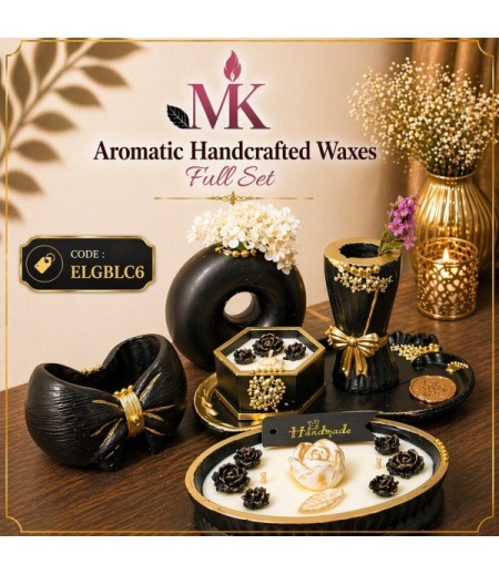 Elegant Handcrafted Candles - 6 PIECES (Code ELGBLC6)
