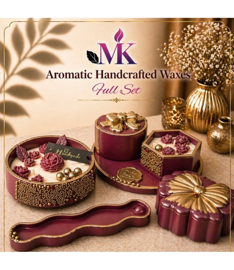 Elegant Handcrafted Candles - 6 PIECES (Code ELGBUR6)