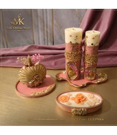 Luxury Handcrafted Candles - 6 PIECES (Code LUXPNK6)